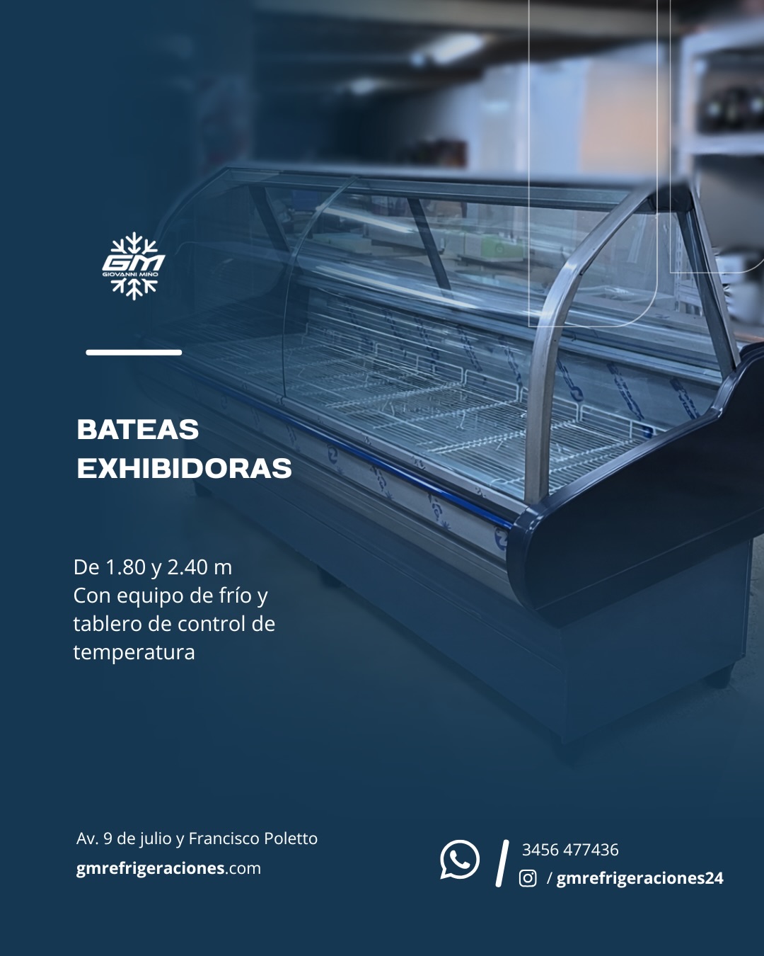 Batea Exhibidora Curva GM Refrigeraciones