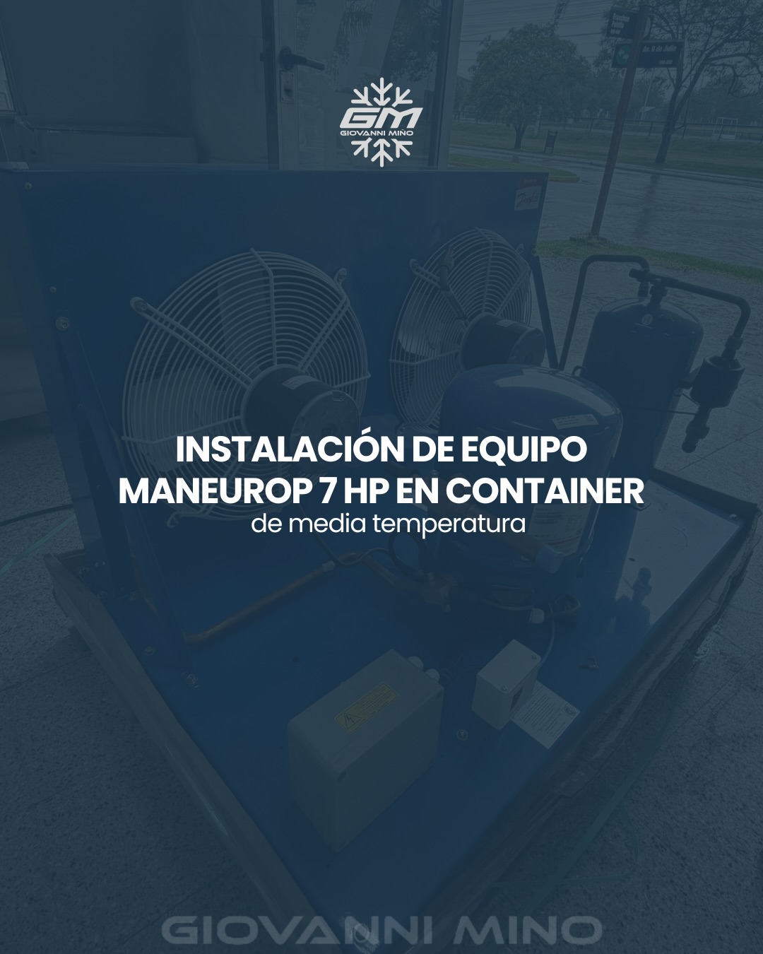 Unidad Maneurop 7 HP montada en contenedor